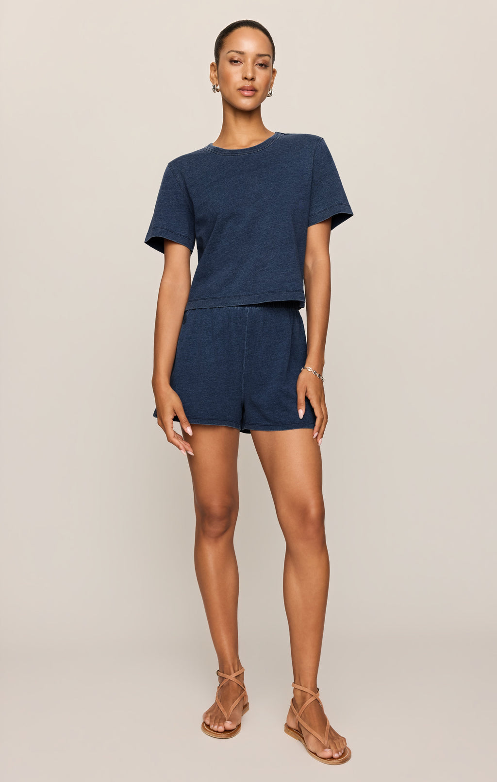 Stellan Jersey Denim Tee