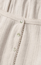 Audri Pointelle Henley Top