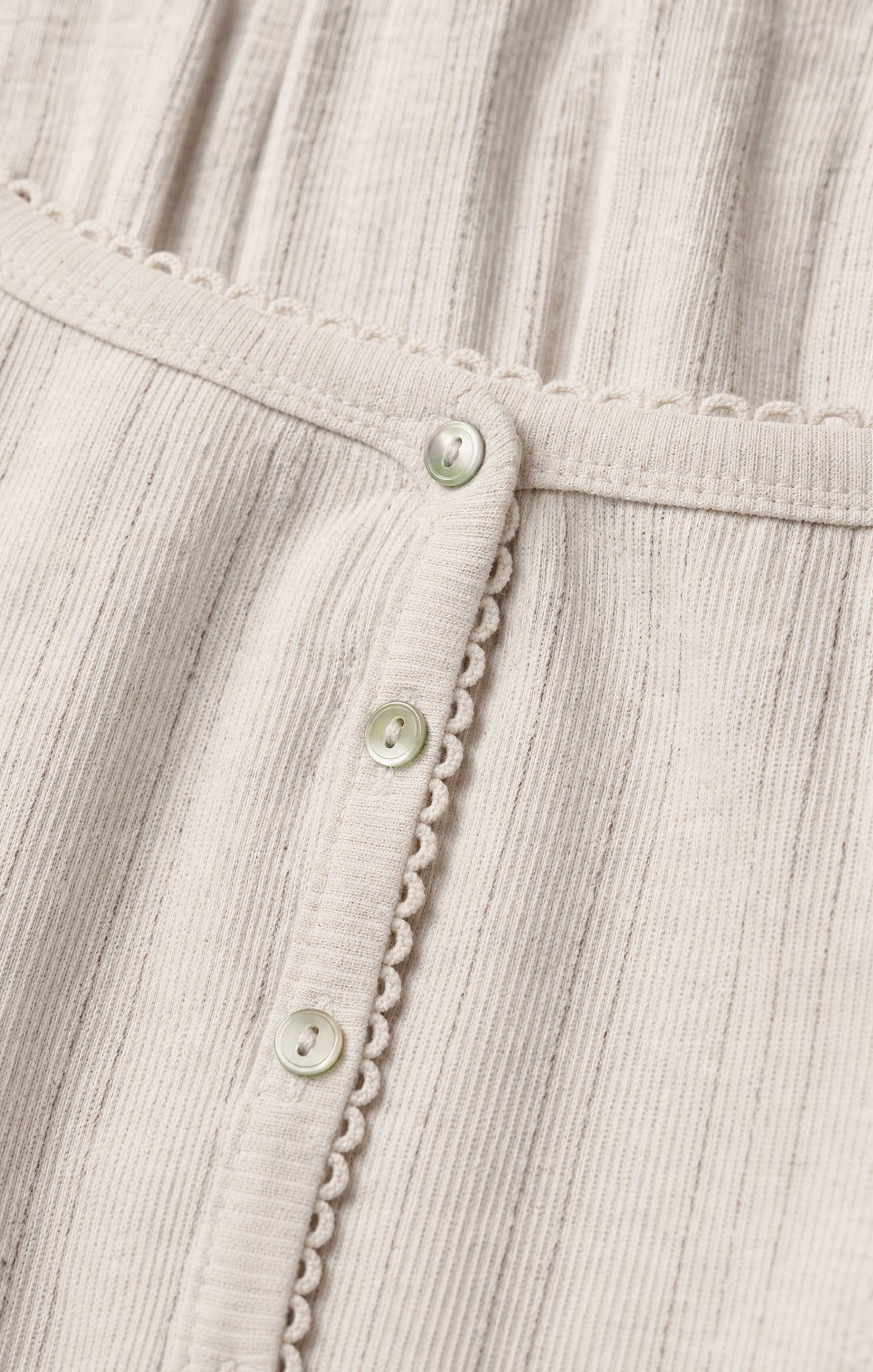 Audri Pointelle Henley Top