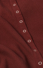 Albany Waffle Snap Front Top