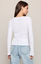 Albany Waffle Snap Front Top