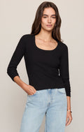 Greyson Scoop Long Sleeve Tee