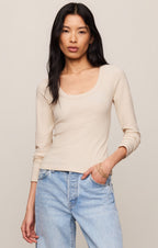 Greyson Scoop Long Sleeve Tee