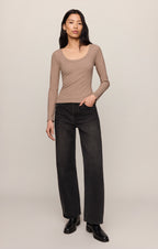 Greyson Scoop Long Sleeve Tee
