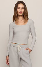 Greyson Scoop Long Sleeve Tee
