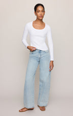 Greyson Scoop Long Sleeve Tee