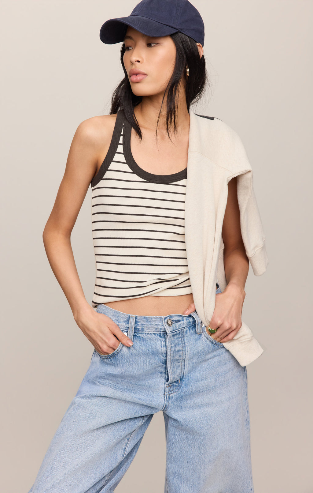 Rowe Striped Scoop Tank