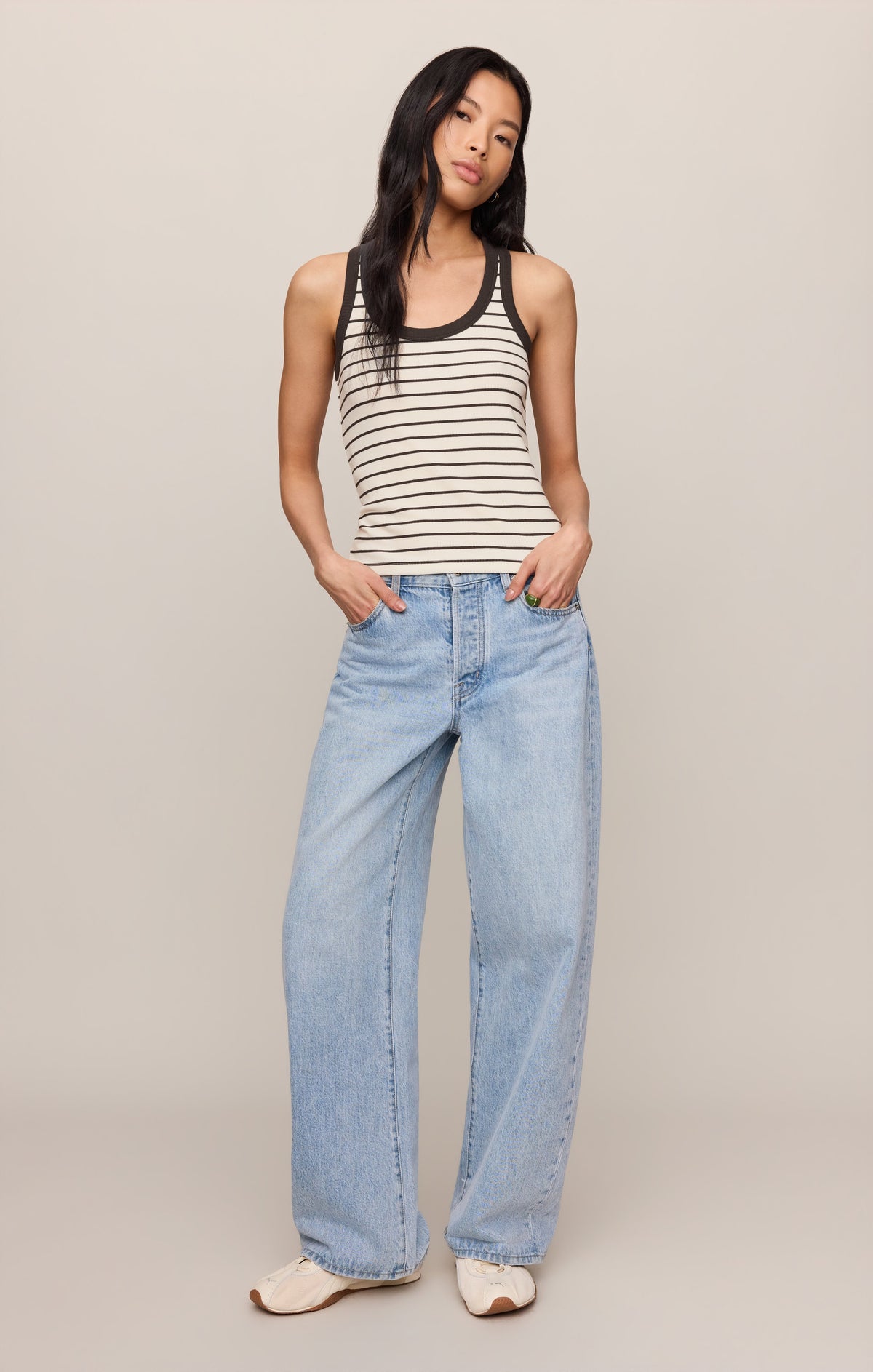 Rowe Striped Scoop Tank