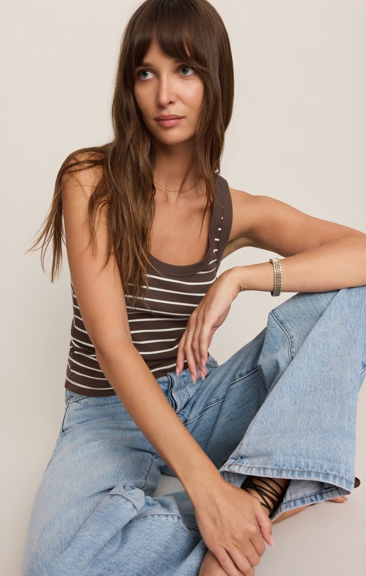 Rowe Striped Scoop Tank