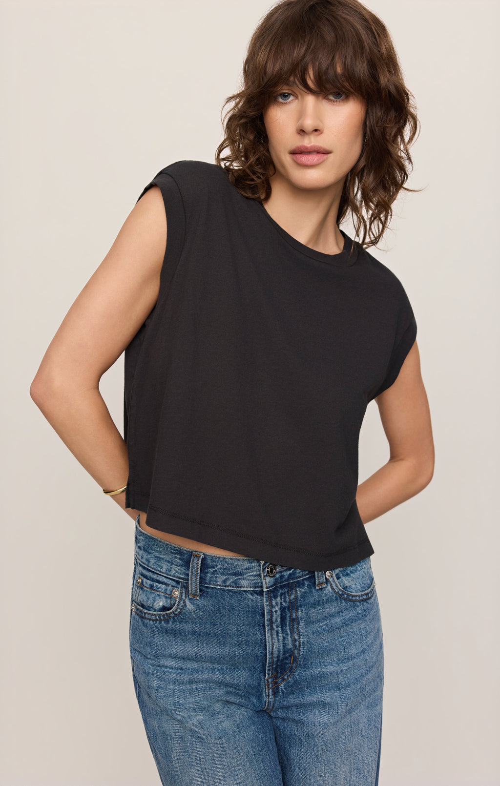 Flex Cropped Muscle Tee