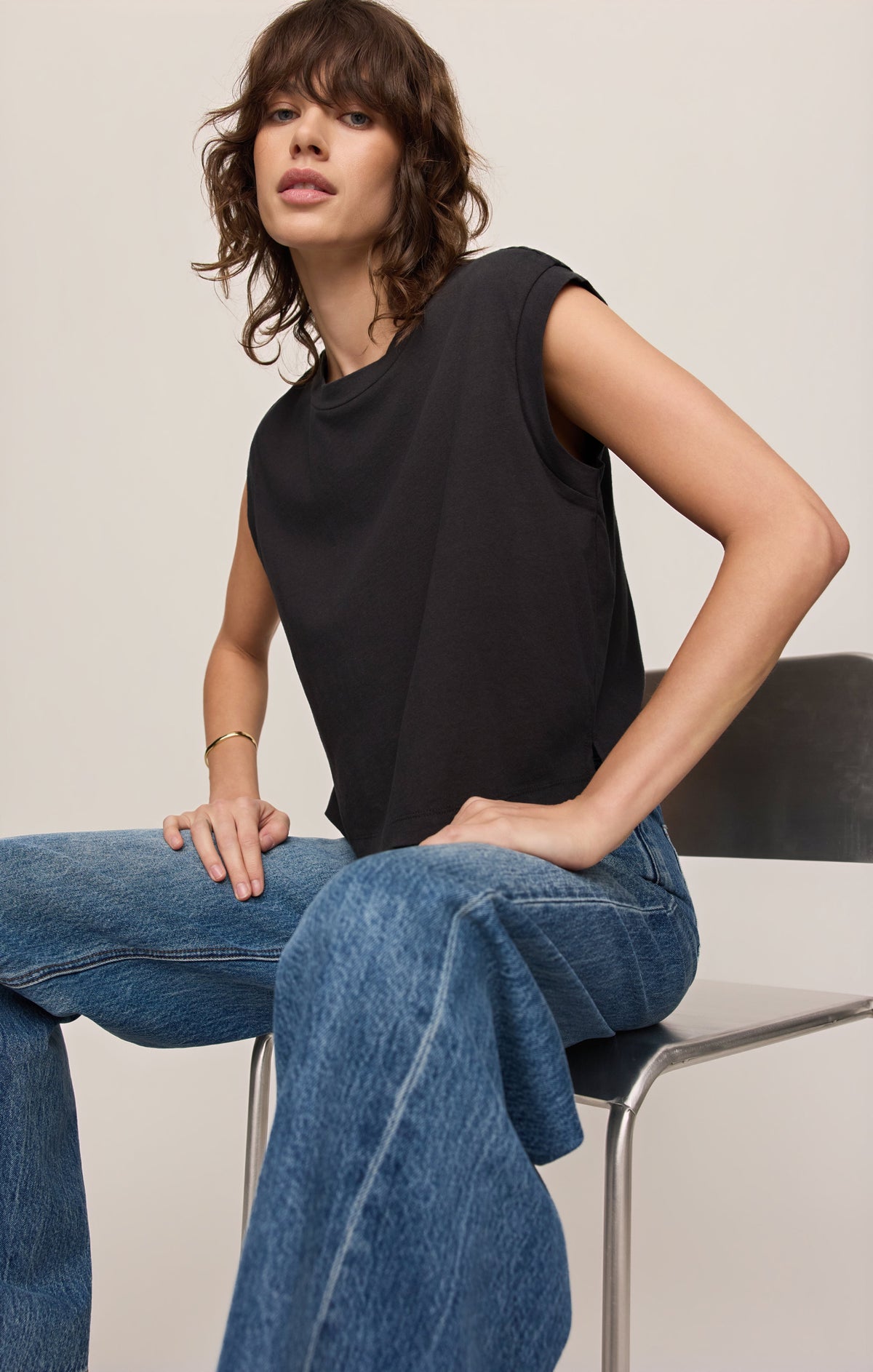 Flex Cropped Muscle Tee