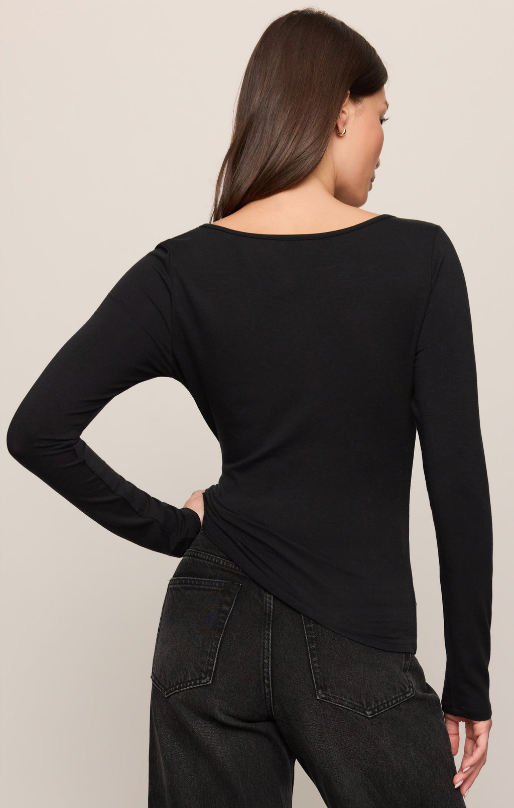 No Regrets Ruched Long Sleeve Top
