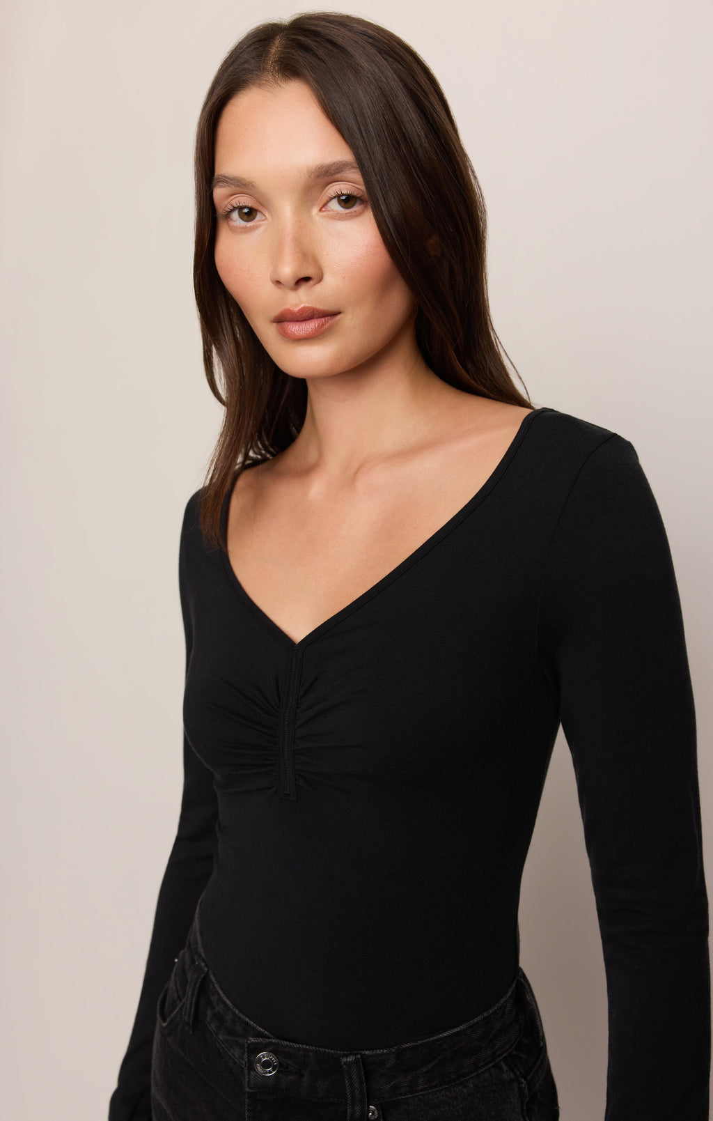 No Regrets Ruched Long Sleeve Top