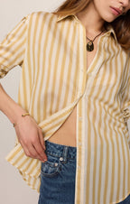 Golden Haven Stripe Button Up