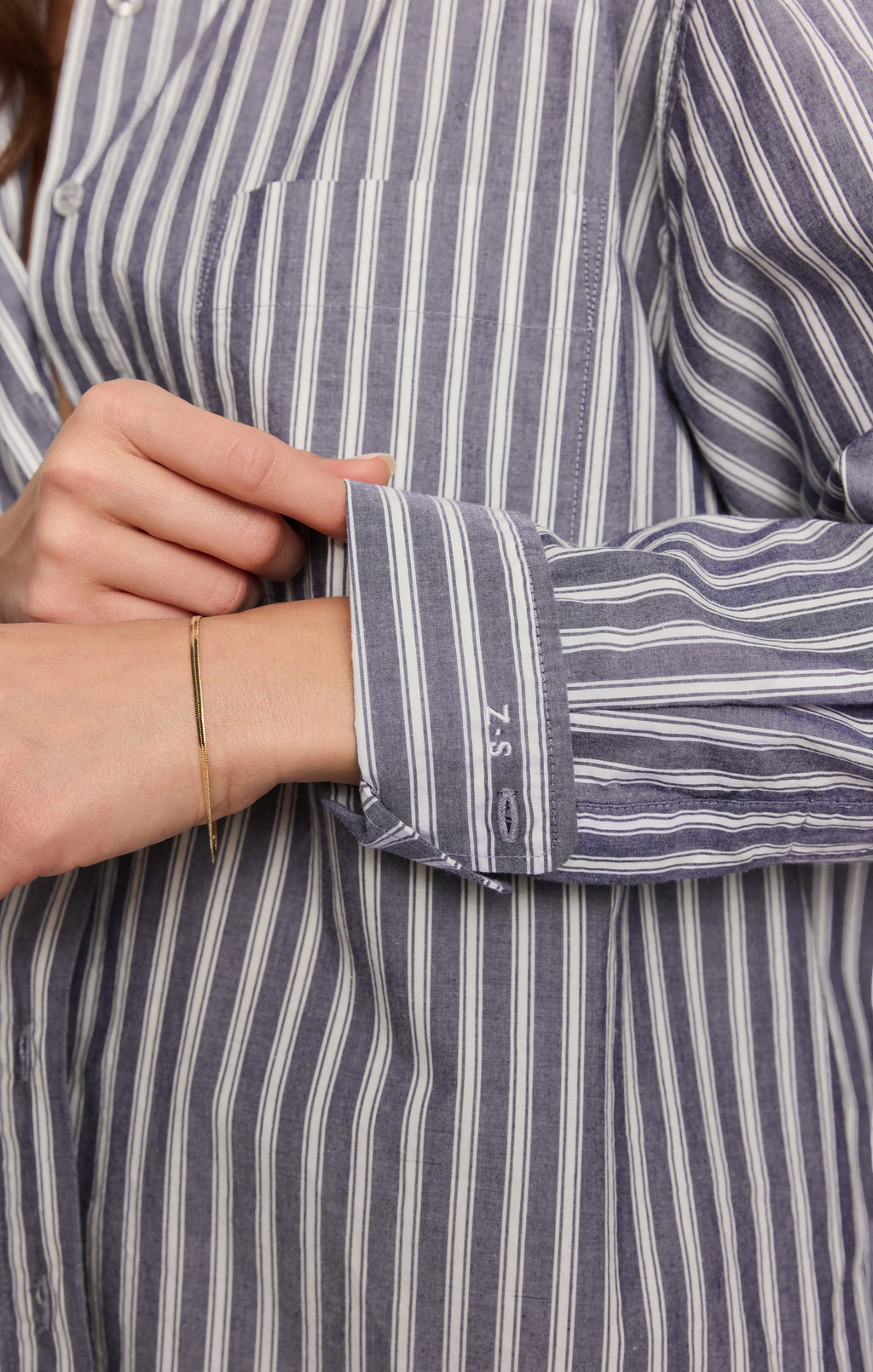 The Gallery Striped Button Up