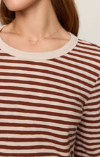 Junie Long Sleeve Stripe Slub Tee