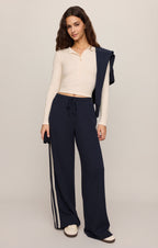 All In Cropped Henley Top