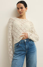 Hullen Diamond Crochet Sweater
