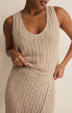 Glimmer Pointelle Tank