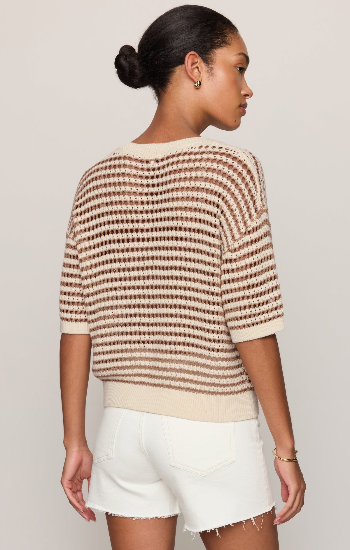 Kylo Striped Crochet Sweater