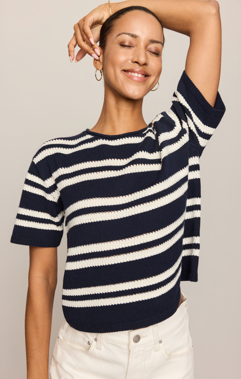 Prado Stripe Sweater Top