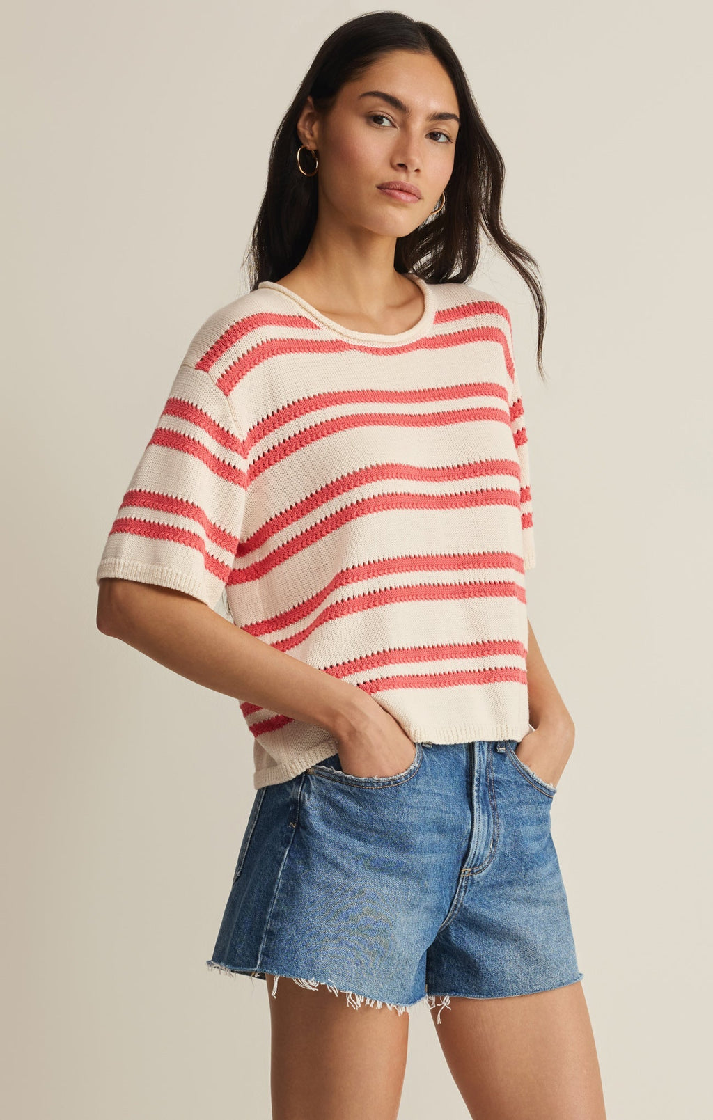 Prado Stripe Sweater Top