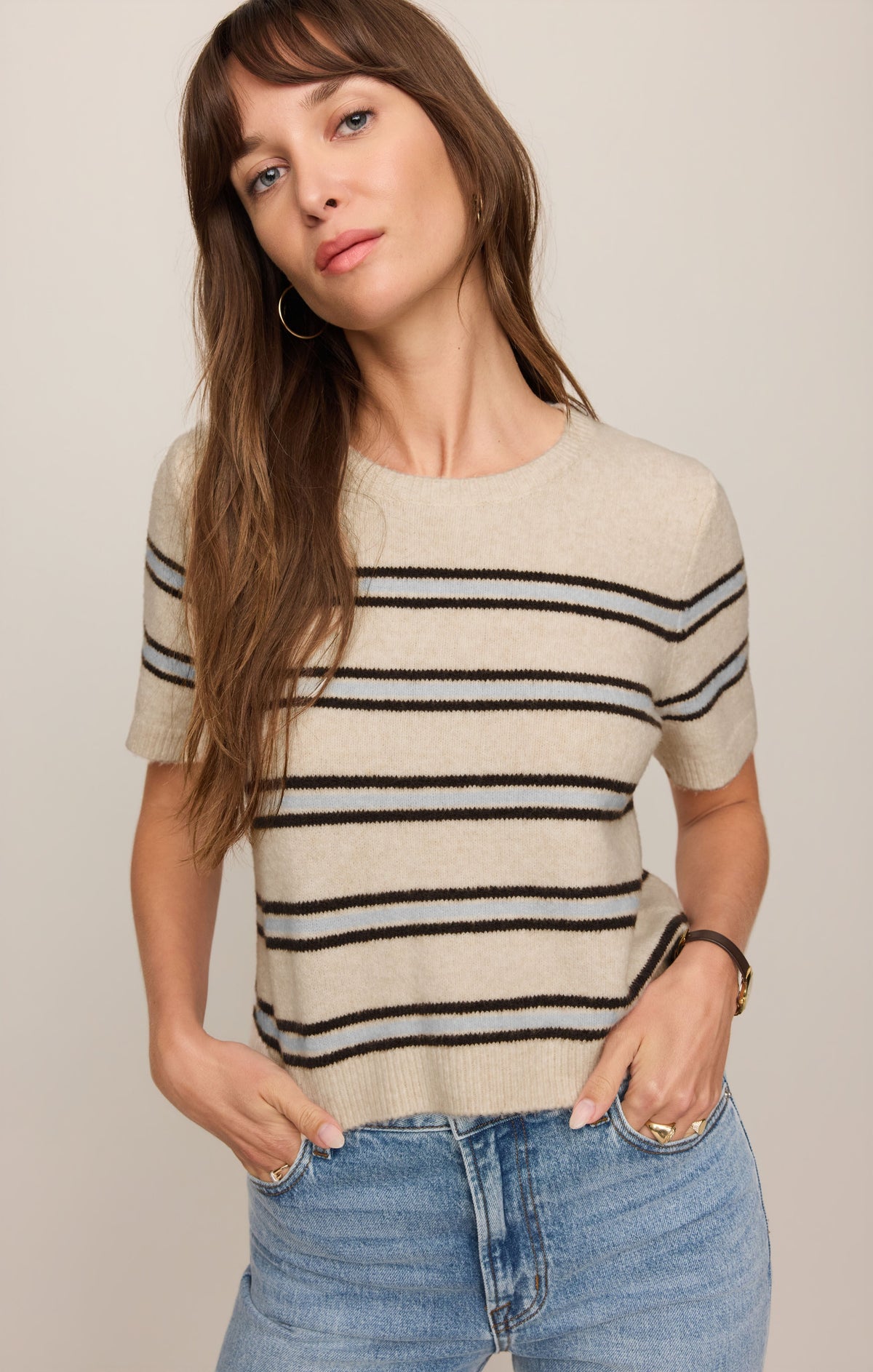 Gatewood Stripe Sweater Tee