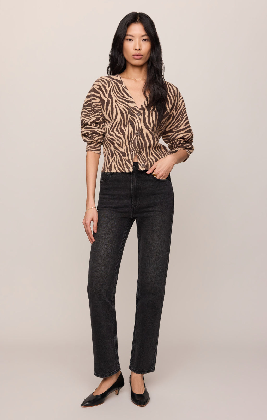 All The Wild Zebra Cardigan