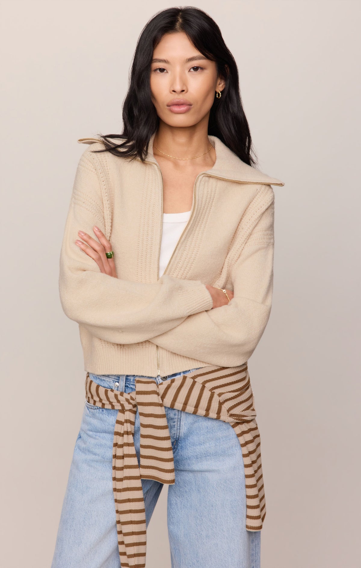 Silverlake Zip Cardigan