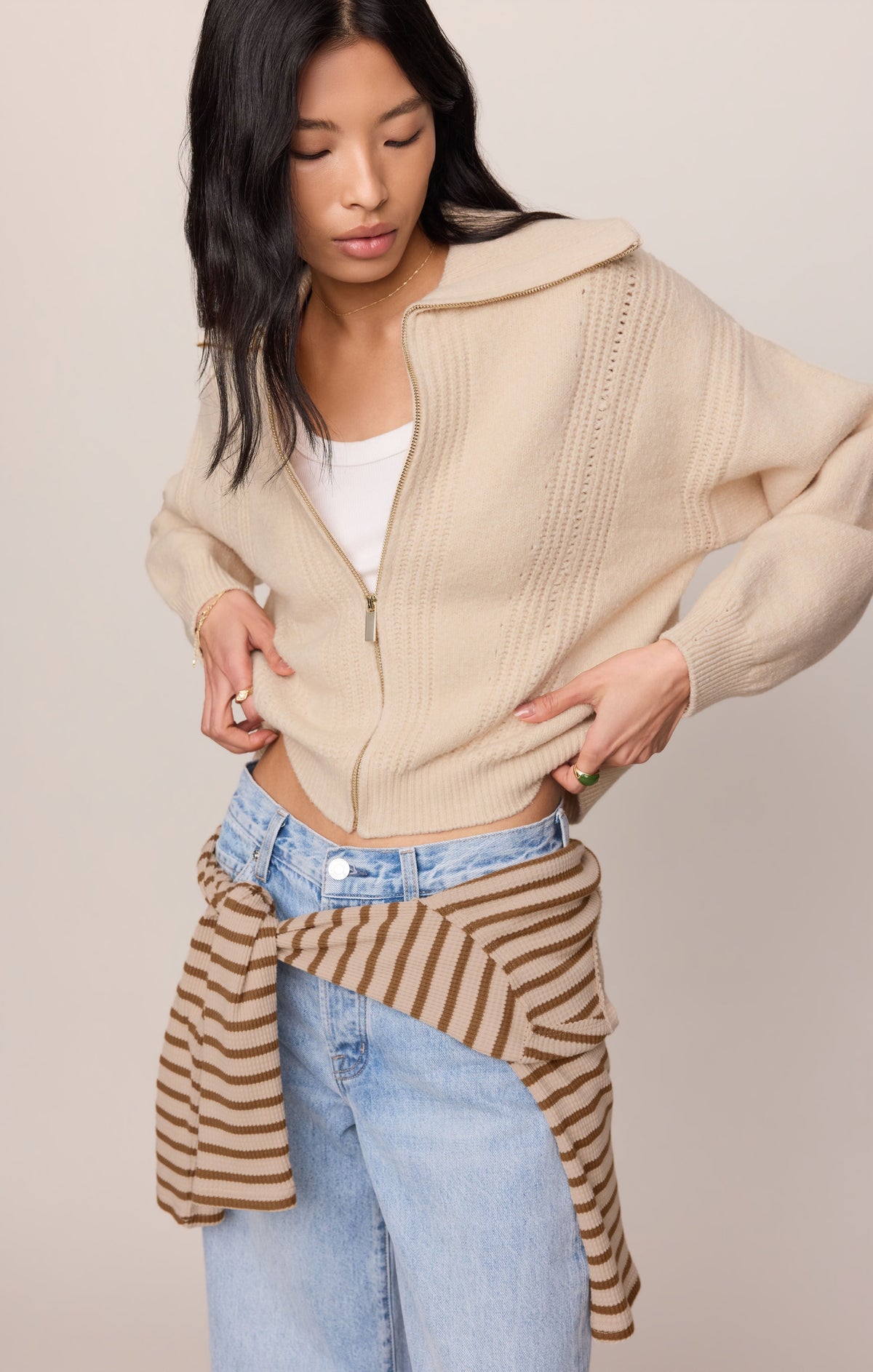 Silverlake Zip Cardigan