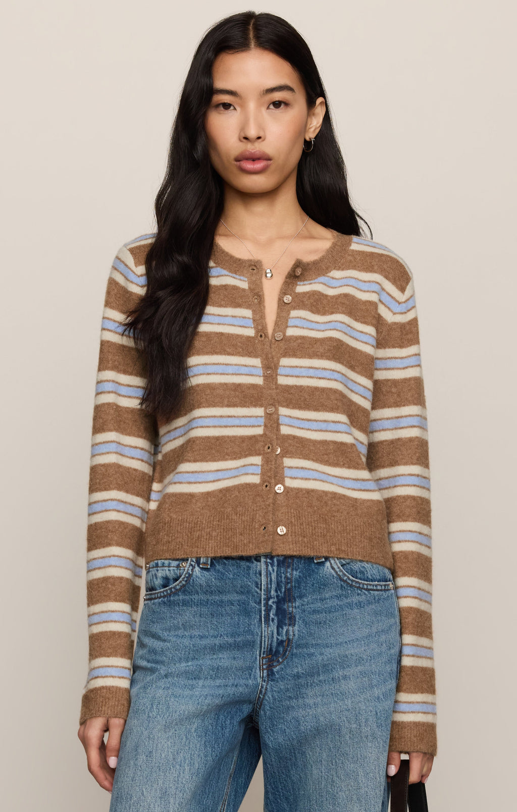 Medina Cozy Stripe Cardigan