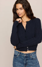 Cera Cable Long Sleeve Cardigan