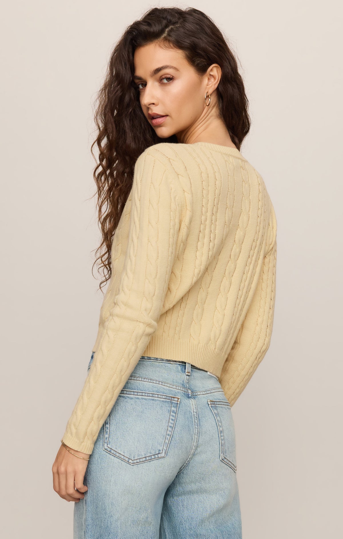 Cera Cable Long Sleeve Cardigan