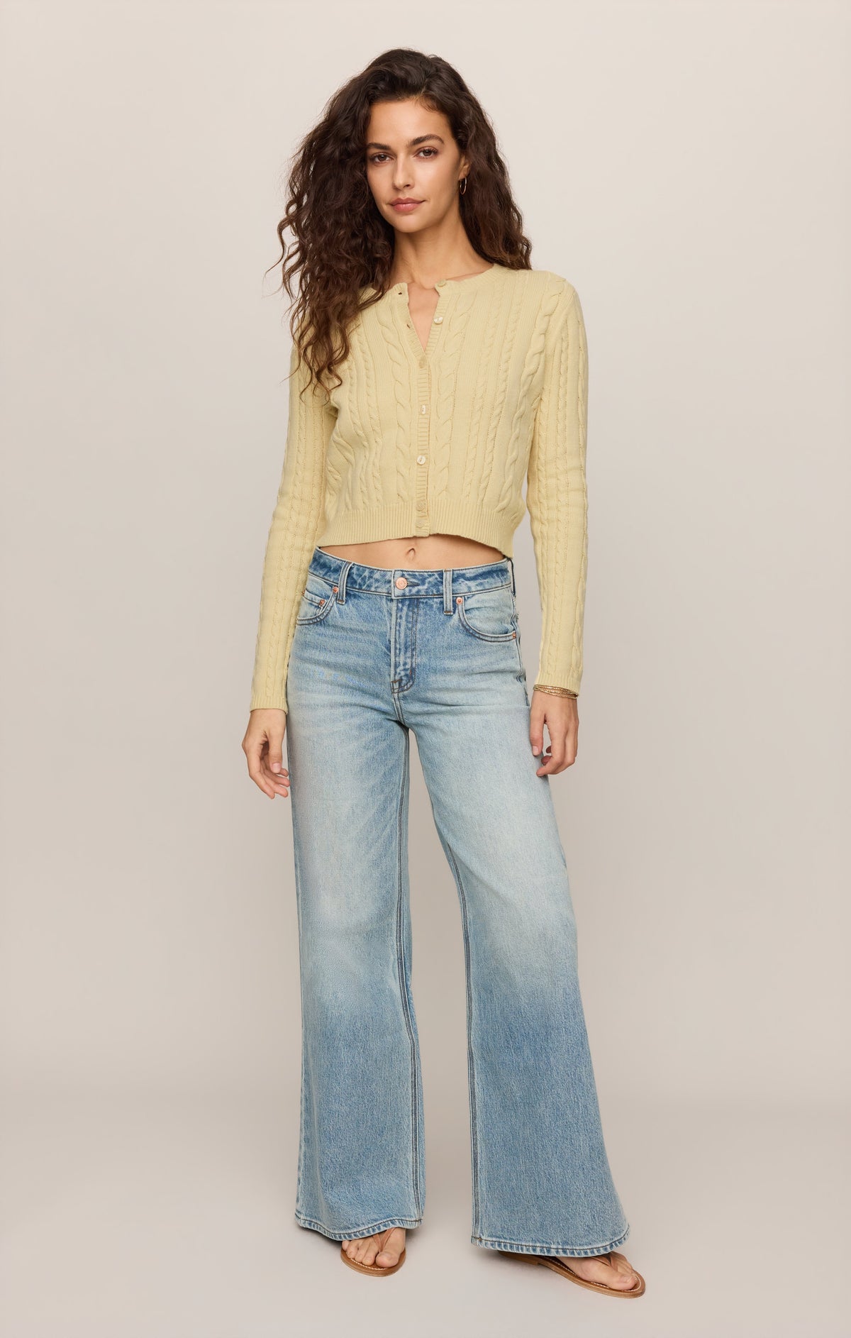 Cera Cable Long Sleeve Cardigan
