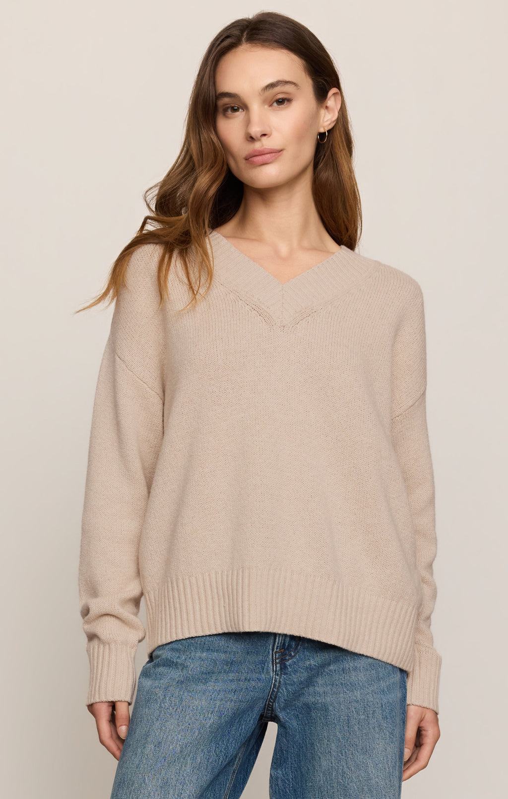 Cloud Spun V-Neck Sweater